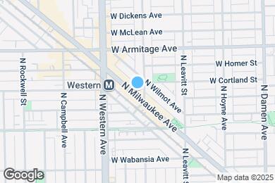 Map image of the property - 1877 N Milwaukee Ave