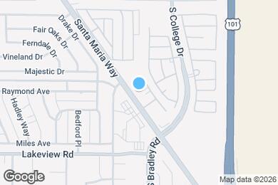 Map image of the property - 3400 Santa Maria Way