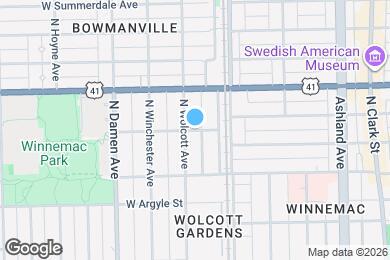 Map image of the property - 1831 W Winona St