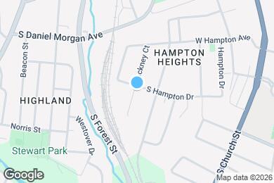 Map image of the property - 323 S Hampton Dr