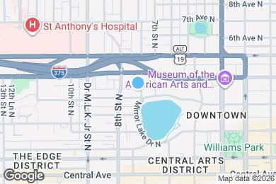 Map image of the property - Mirror Lake Apartments