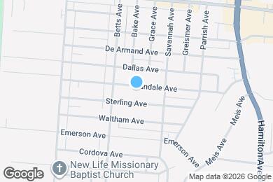 Map image of the property - 1823 Sundale Ave