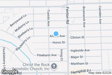 Map image of the property - 1101 Alvord Ave