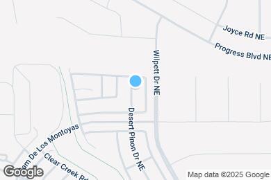 Map image of the property - 4012 Desert Pinon Dr NE