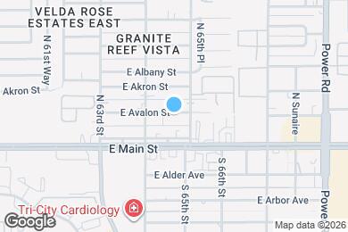 Map image of the property - 6443 E Avalon St