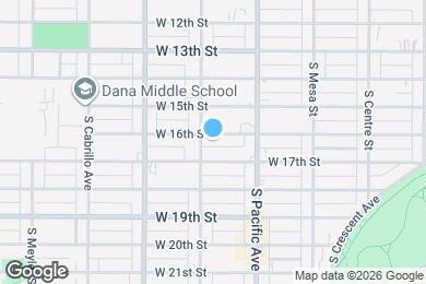 Map image of the property - 581 W 16th St