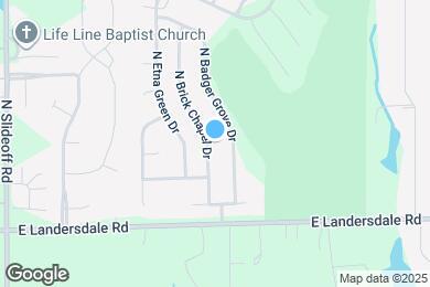 Map image of the property - 13173 N Brick Chapel Dr