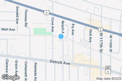 Map image of the property - 1322 Beach Ave
