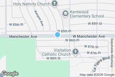 Map image of the property - 6645 W 86th Pl