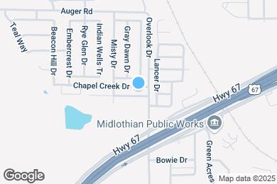 Map image of the property - 1009 Crooked Creek Ct