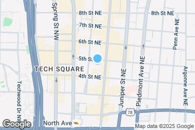 Map image of the property - 782 Peachtree St NE