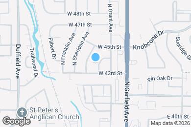 Map image of the property - 4311 N Harrison Ave