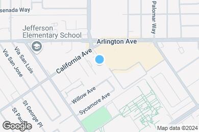 Map image of the property - Melrose Manor Apartments - Riverside, CA