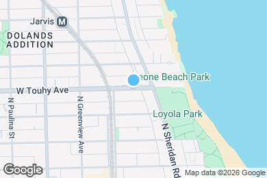 Map image of the property - 1333 W Touhy Ave