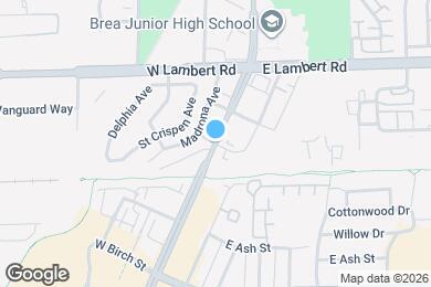 Map image of the property - 1501 N Brea Blvd