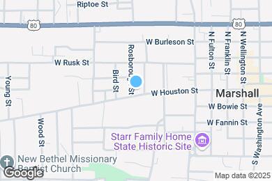 Map image of the property - 703 W Houston St