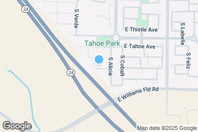 Map image of the property - 9738 E Tiburon Ave