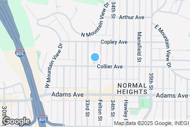 Map image of the property - 3330 Collier Ave