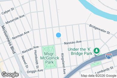 Map image of the property - 285A Kingsland Ave