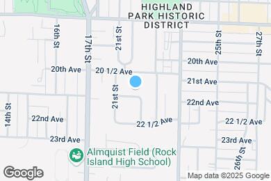 Map image of the property - 2125 21st Ave