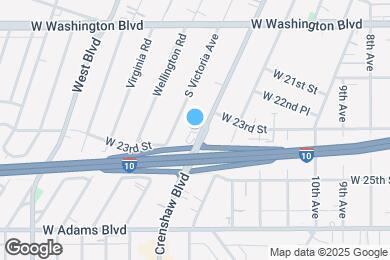 Map image of the property - 2337 1/2 S Crenshaw Blvd