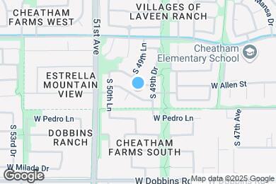 Map image of the property - 4934 W Desert Dr