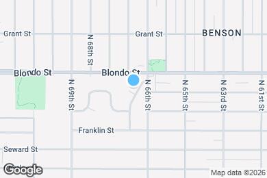 Map image of the property - 1820 Mayfield Ave