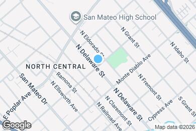 Map image of the property - 605 E Santa Inez Ave