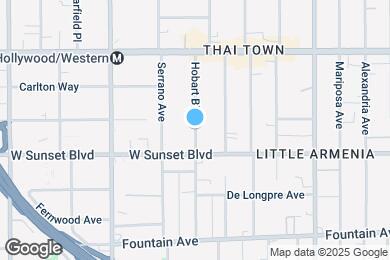 Map image of the property - 1529 N Hobart Blvd
