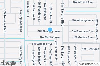 Map image of the property - 1430 SW Santiago Ave