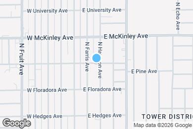 Map image of the property - 1493 N Harrison Ave