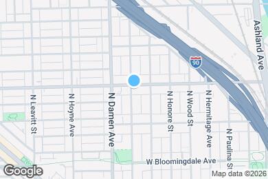 Map image of the property - 1925 W Armitage Ave