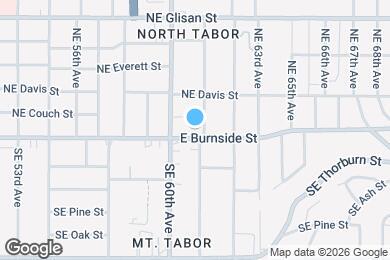 Map image of the property - 6051 E Burnside St