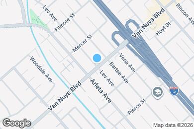 Map image of the property - 13981 Van Nuys Blvd