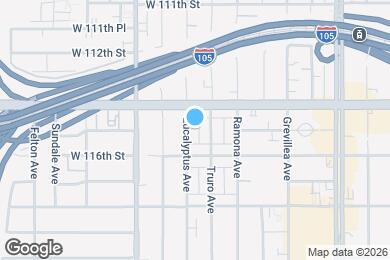 Map image of the property - 11502 Eucalyptus Ave