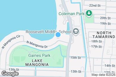 Map image of the property - 1325 N Mangonia Dr