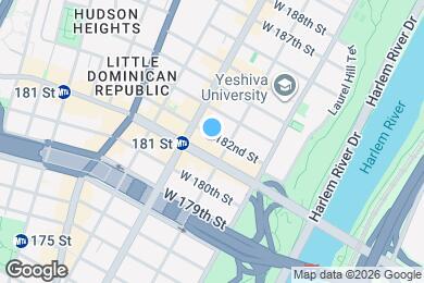 Map image of the property - 564 W 182nd St