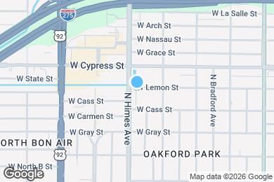 Map image of the property - 3424 W Lemon St