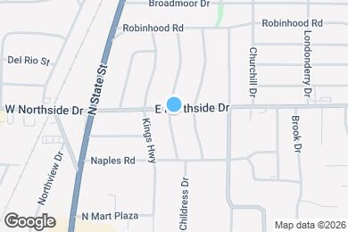 Map image of the property - 341 E Northside Dr
