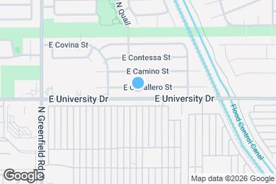 Map image of the property - 4651 E Caballero St