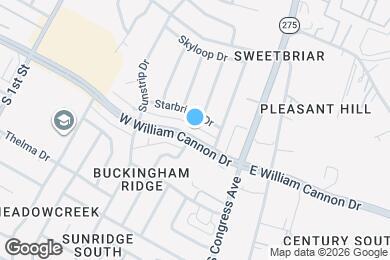 Map image of the property - 204 W William Cannon Dr