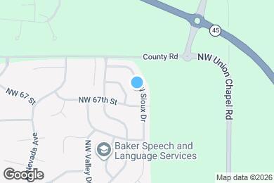 Map image of the property - 6712 NW Sioux Dr