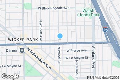 Map image of the property - 1609 N Wood St