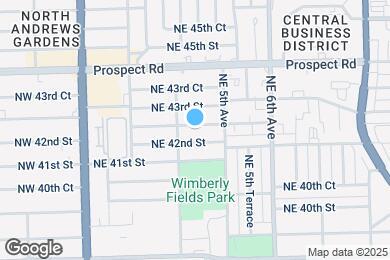 Map image of the property - 330 NE 42nd Ct