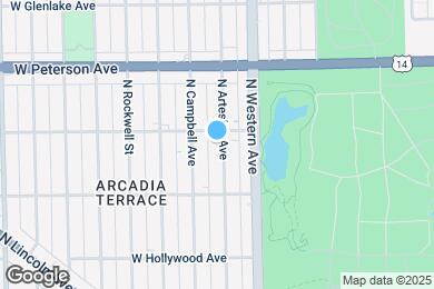 Map image of the property - 5852 N Artesian Ave