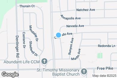 Map image of the property - 3735 Nevada Ave