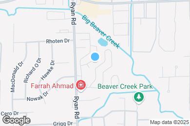 Map image of the property - Shoal Creek Apartments