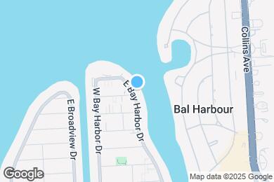 Map image of the property - 10201 E Bay Harbor Dr