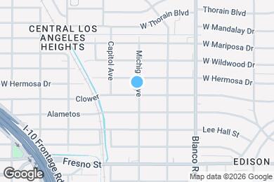 Map image of the property - 1105 Clower