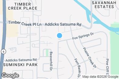 Map image of the property - 15834 Fox Springs Dr